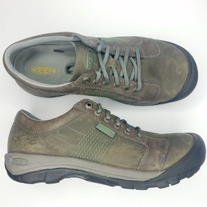 Keen Austin Men Brown Oxford Walking Hiking Shoes